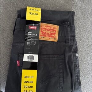 Levi's 514 Straight Jeans - Charcoal Black